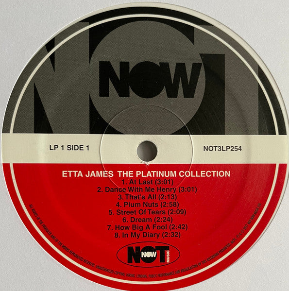 Etta James - The Platinum Collection | 3LP White Vinyl | Career Spanning