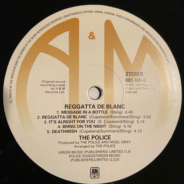 The Police - Reggatta De Blanc | Remastered 180g LP | Message in a Bottle