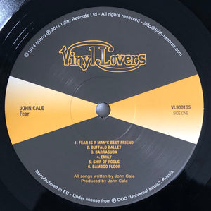 John Cale - Fear | Immersive LP | Fast Shipping Direct 2 U