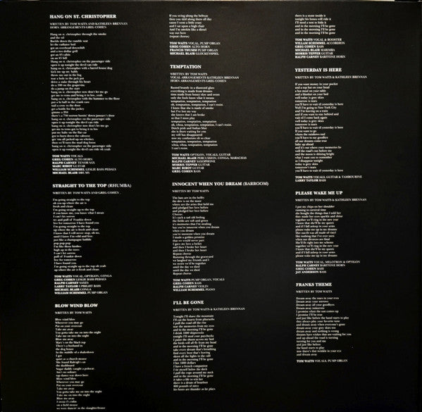 Tom Waits Franks Wild Years | 180g Vinyl | Way Down in the Hole | Packed w/ Care