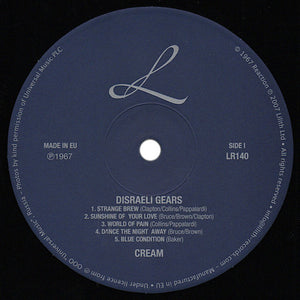 Cream – Disraeli Gears - Brand New Vinyl