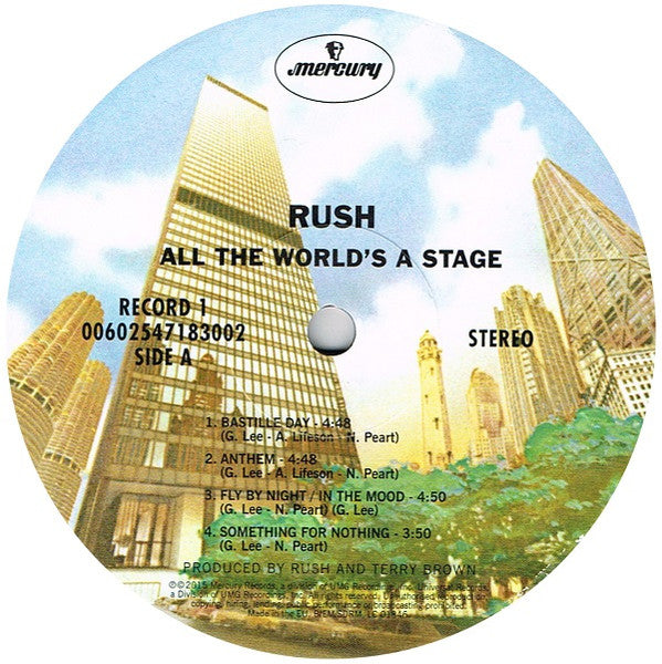 Rush - All the World’s a Stage | 2LP 180g |Prog Rock Live Album