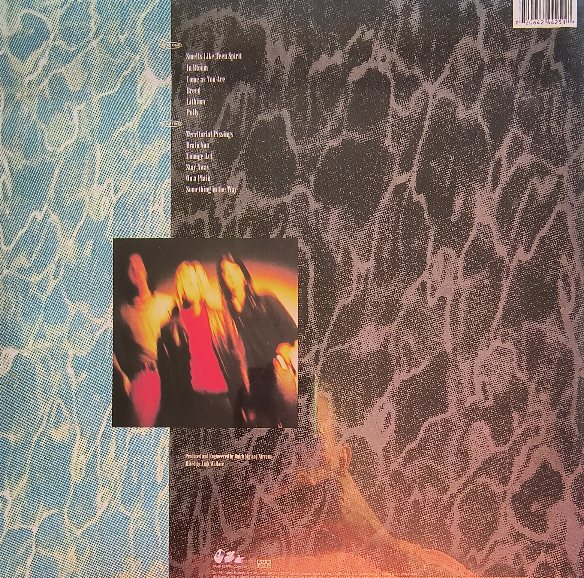 Nirvana Nevermind Back Cover
