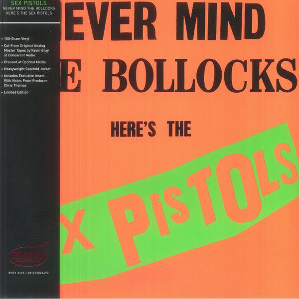 Sex Pistols - Never Mind The Bollocks | 180g Rhino High Fidelity LP