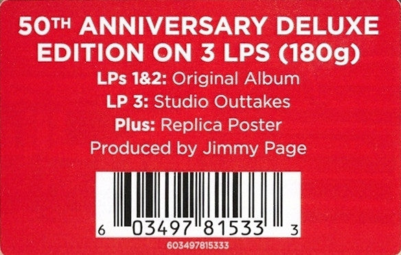 Led Zeppelin - Physical Graffiti | 50th Anniv Deluxe 180 Gram 3LP - Die-Cut