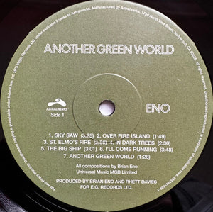 Brian Eno - Another Green World | Remastered Vinyl LP | St Elmo's Fire