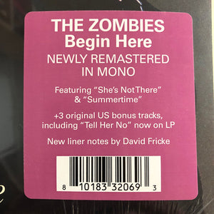 The Zombies - Begin Here | Mono Remastered Vinyl LP | She's Not There