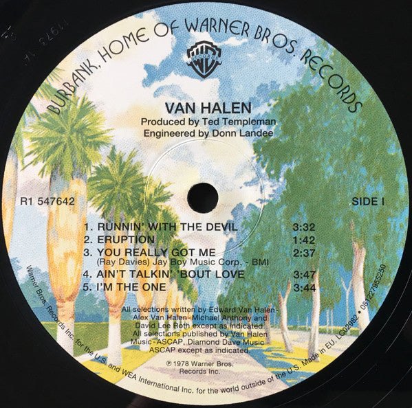 Van Halen - Van Halen | 180g LP | Remastered 1978 High-Voltage Hard Rock