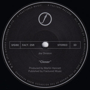 Joy Division - Closer | Remastered 180g LP | Gothic Post-Punk