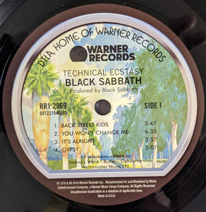 Black Sabbath - Technical Ecstasy | 180g Black Vinyl LP New | Ships Direct 2 U