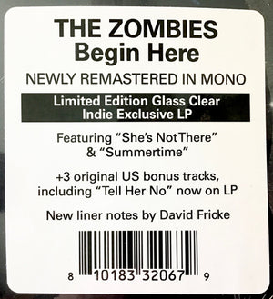 The Zombies - Begin Here | Clear LP | She's Not There | Mono Remaster