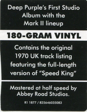 Deep Purple - In Rock | 180g LP Half-Speed Mastered | Child In Time