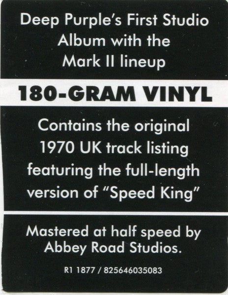 Deep Purple - In Rock | 180g LP Half-Speed Mastered | Child In Time