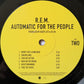 R.E.M. - Automatic For The People | Alternative Rock 1992 Album LP