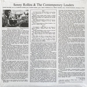 Sonny Rollins And The Contemporary Leaders | LP | Premium Jazz