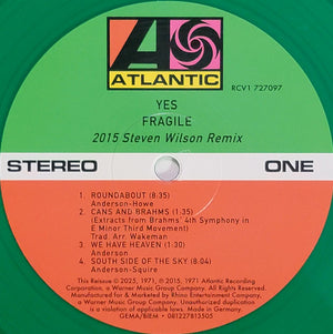 Yes - Fragile | Steven Wilson Remix LP | Emerald Green | Brick & Mortar Exclusive