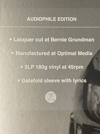 Madvillain - Madvillainy | 45RPM Audiophile Edition | Remastered 180g 2LP
