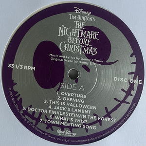 Nightmare Before Christmas Original Soundtrack | Ltd Ed. 2LP Bone & Aqua Color