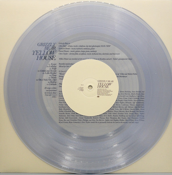 Grizzly Bear - Yellow House | 15th Anniversary Clear 2LP w/Download Card