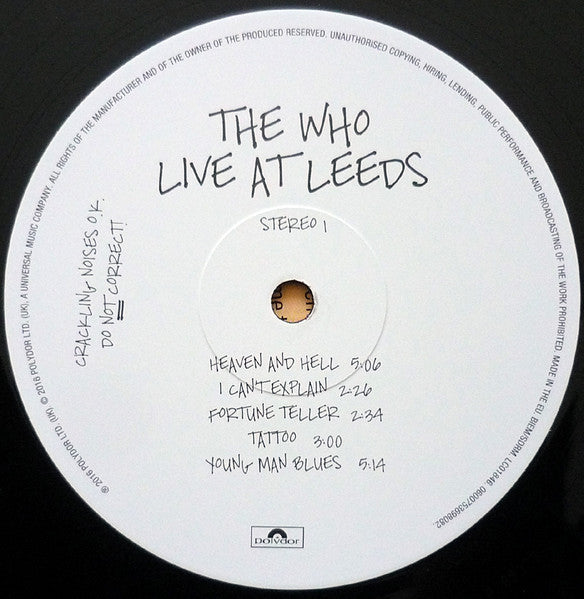 The Who - Live At Leeds | Deluxe Triple LP | Abbey Road Half-Speed Master