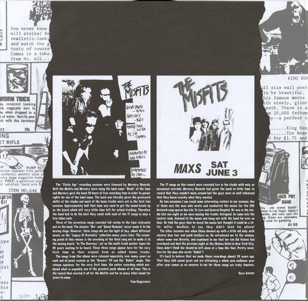 Misfits - Static Age | LP Vinyl | 1997 Punk Classic