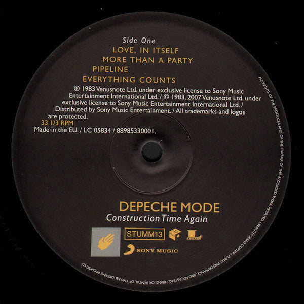 Depeche Mode - Construction Time Again | UK Import LP | Everything Counts