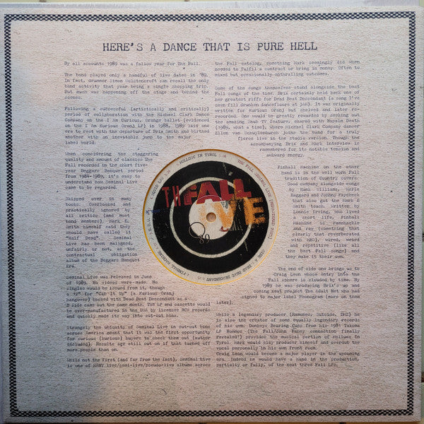 The Fall - Seminal Live | Post-Punk Classic | Yellow LP