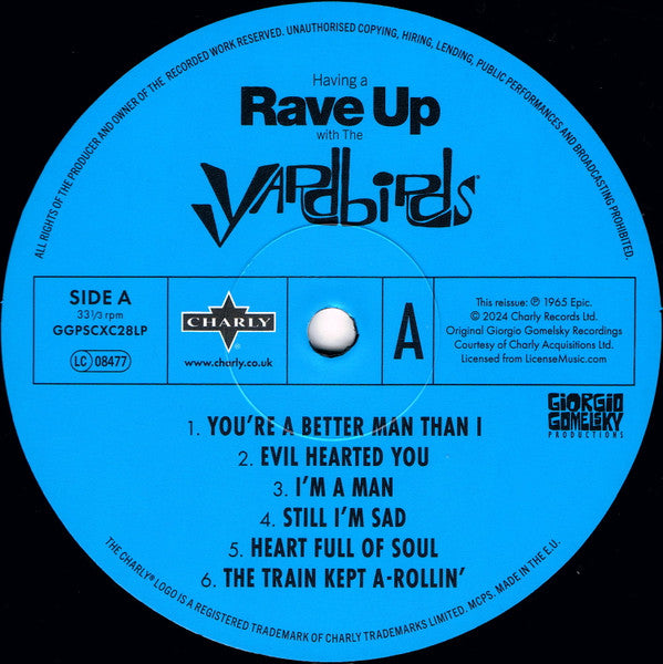 The Yardbirds Having A Rave Up | 1LP | Heart Full of Soul