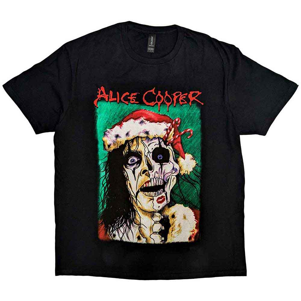 Alice Cooper Xmas Card Black