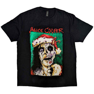 Alice Cooper Xmas Card Black