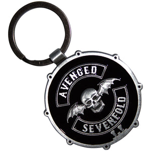 Avenged Sevenfold Deathbat Crest Drum Double-Sided
