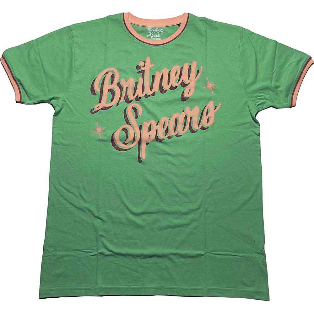 Britney Spears Retro Text Green
