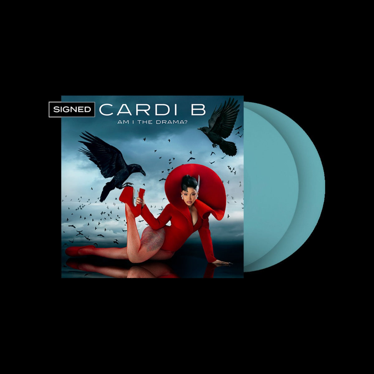 Cardi B Am I The Drama? (Baby Blue Color Vinyl) (Includes Signed Art Card)
