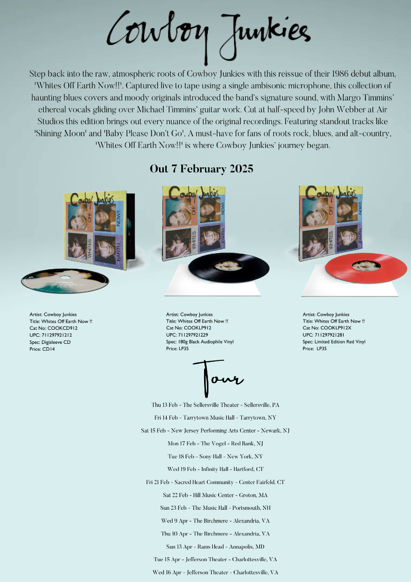 Cowboy Junkies Whites Off Earth Now (180 Gram Vinyl, Audiophile)