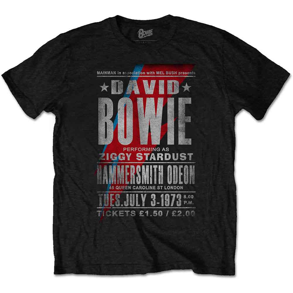 David Bowie Hammersmith Odeon Black