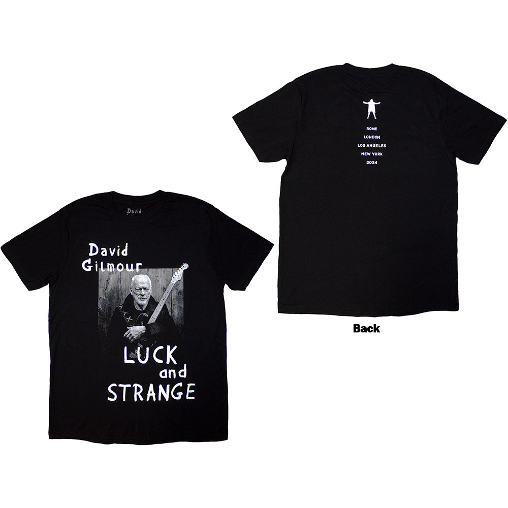 David Gilmour Luck & Strange Portrait Black
