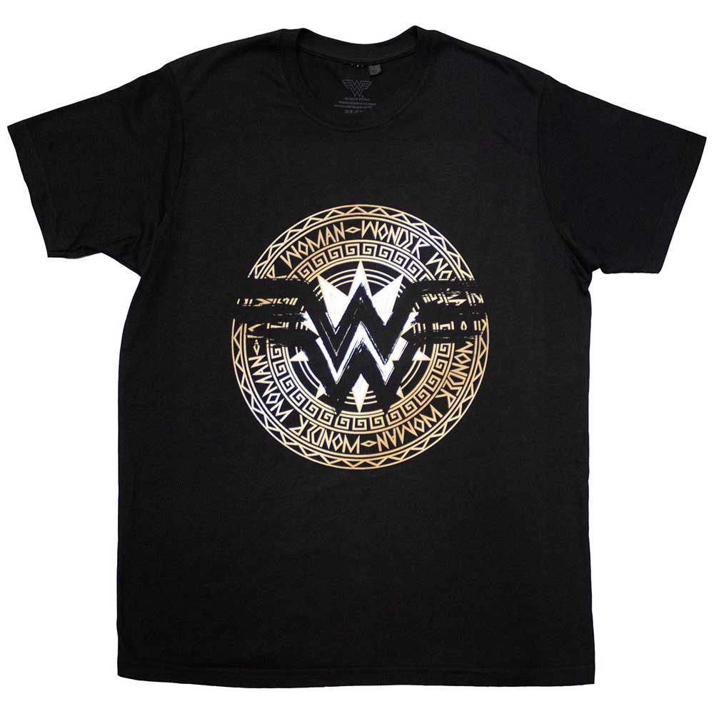 DC Comics Wonder Woman Gold Circle Black