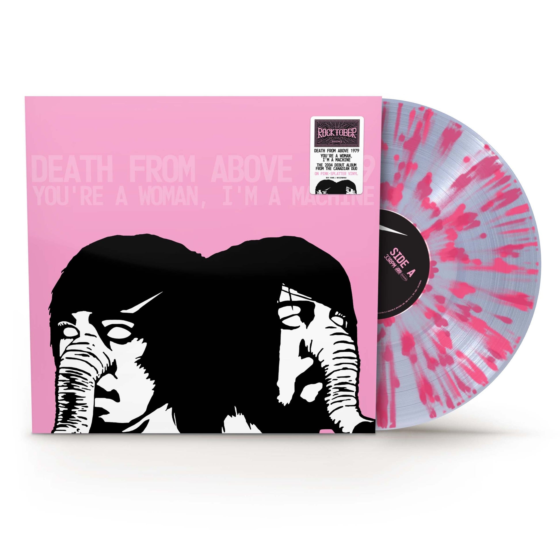 Death From Above 1979 You're a Woman, I'm A Machine (RKTBR25)(1LP Clear with Pink Splatter Vinyl)