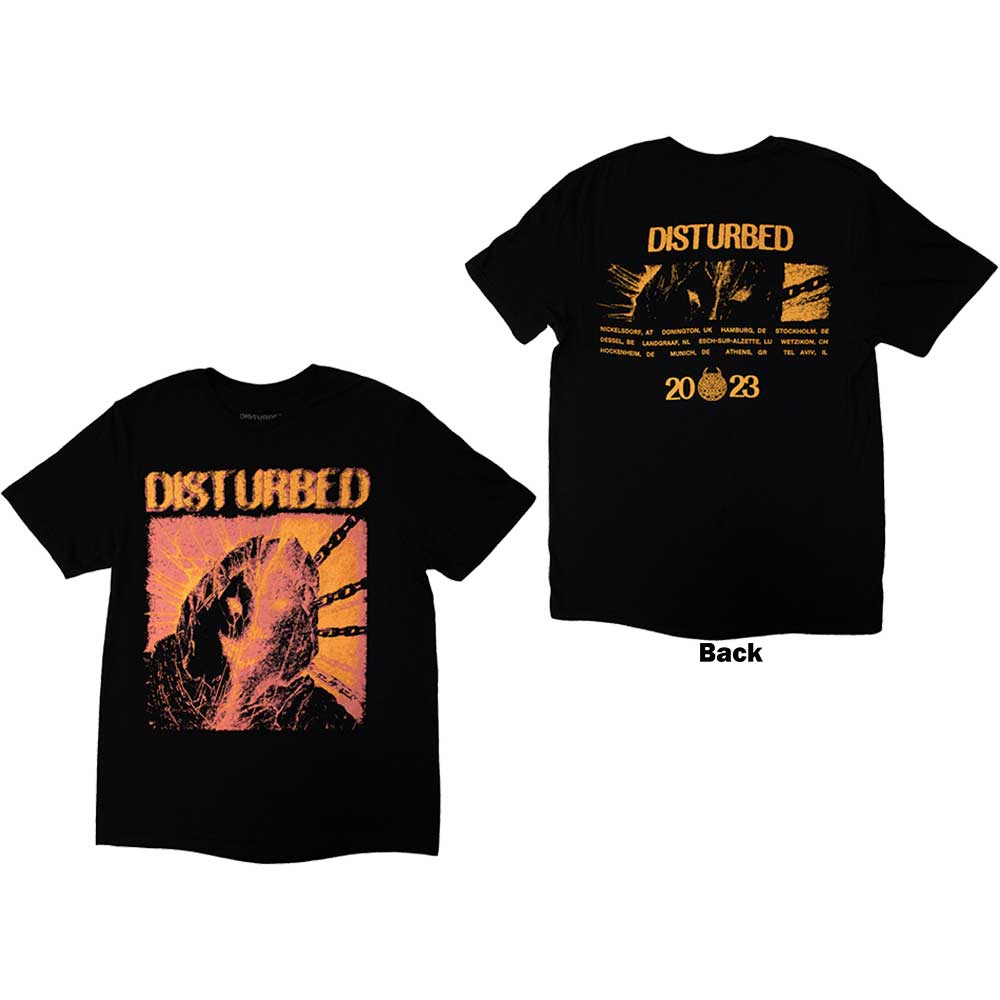 Disturbed European Tour '23 Split Face Black