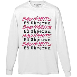 Ed Sheeran Bad Habits Stack White