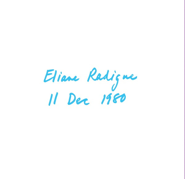 ELIANE RADIGUE 11 Dec 80
