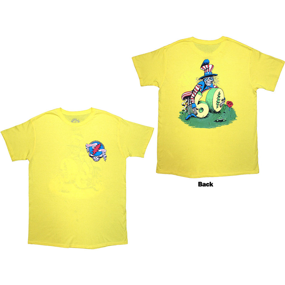 Grateful Dead Rose Pose Yellow Yellow