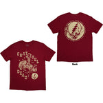 Grateful Dead Skeleton Horse Red