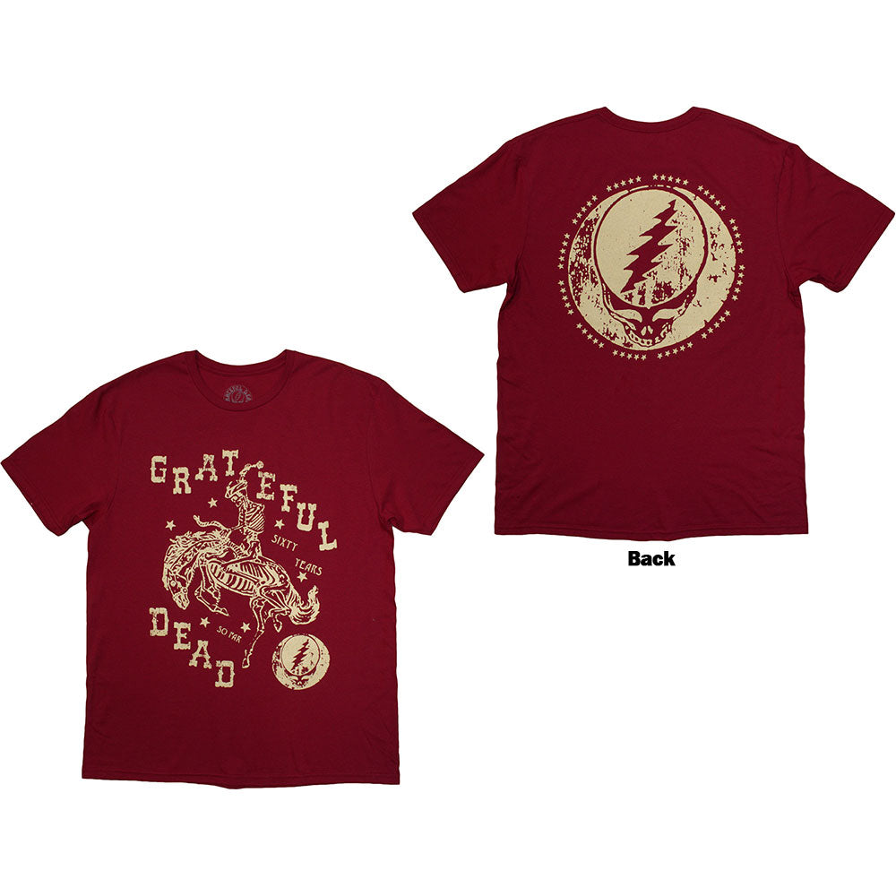 Grateful Dead Skeleton Horse Red