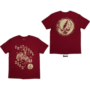 Grateful Dead Skeleton Horse Red