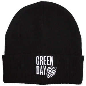 Green Day Stacked Logo & Grenade Black