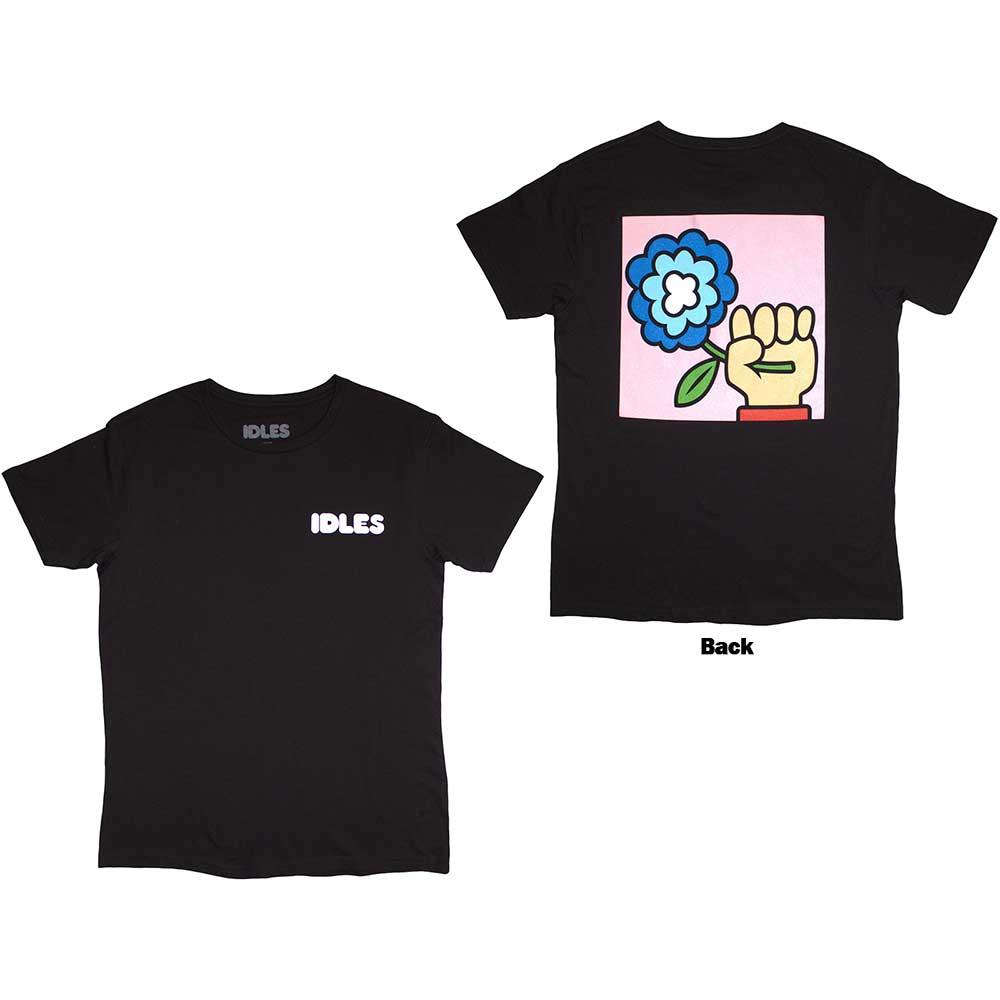 IDLES Cartoon Flower Black
