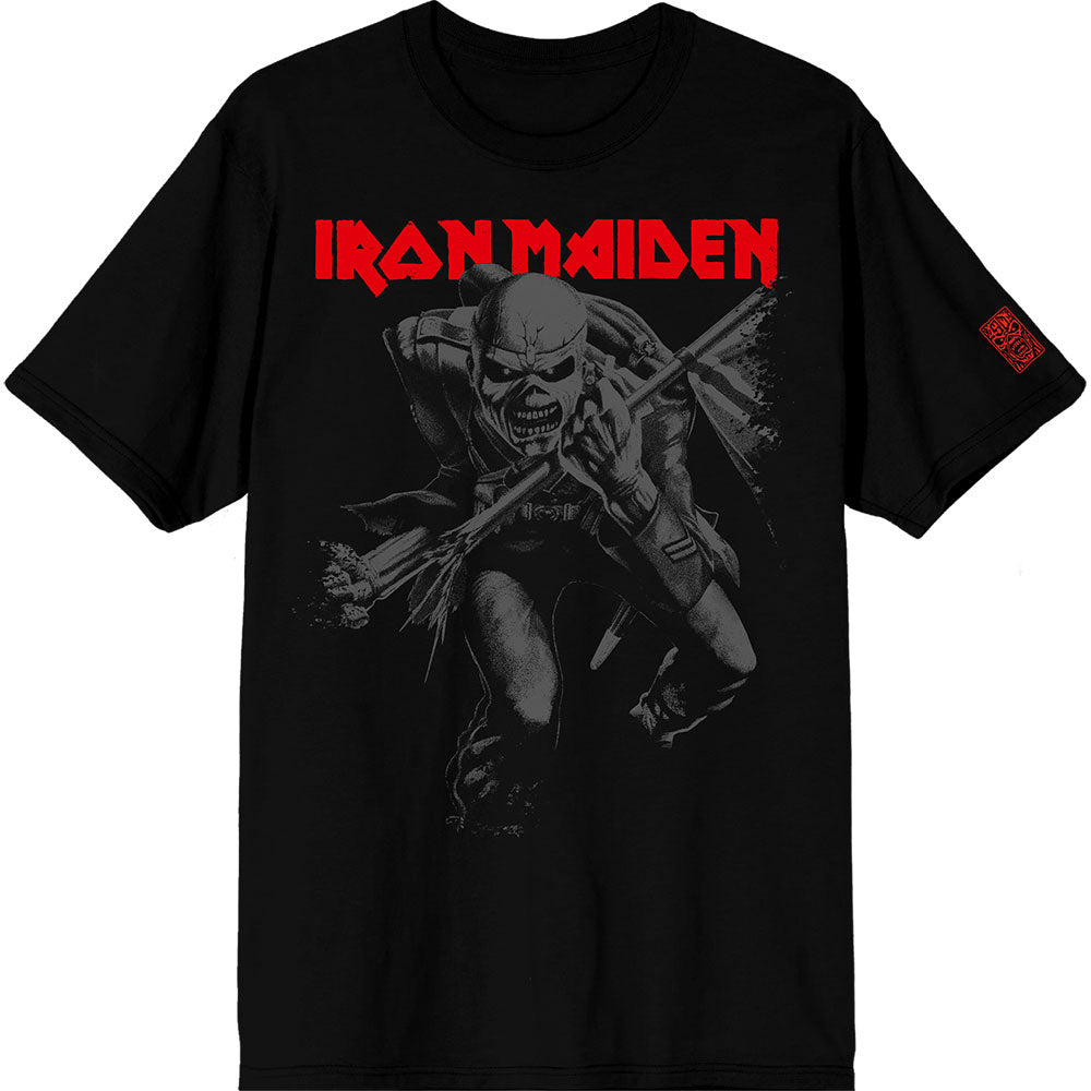 Iron Maiden 50 Trooper Crop Grey Black