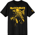 Iron Maiden 50 Trooper Crop Yellow Black