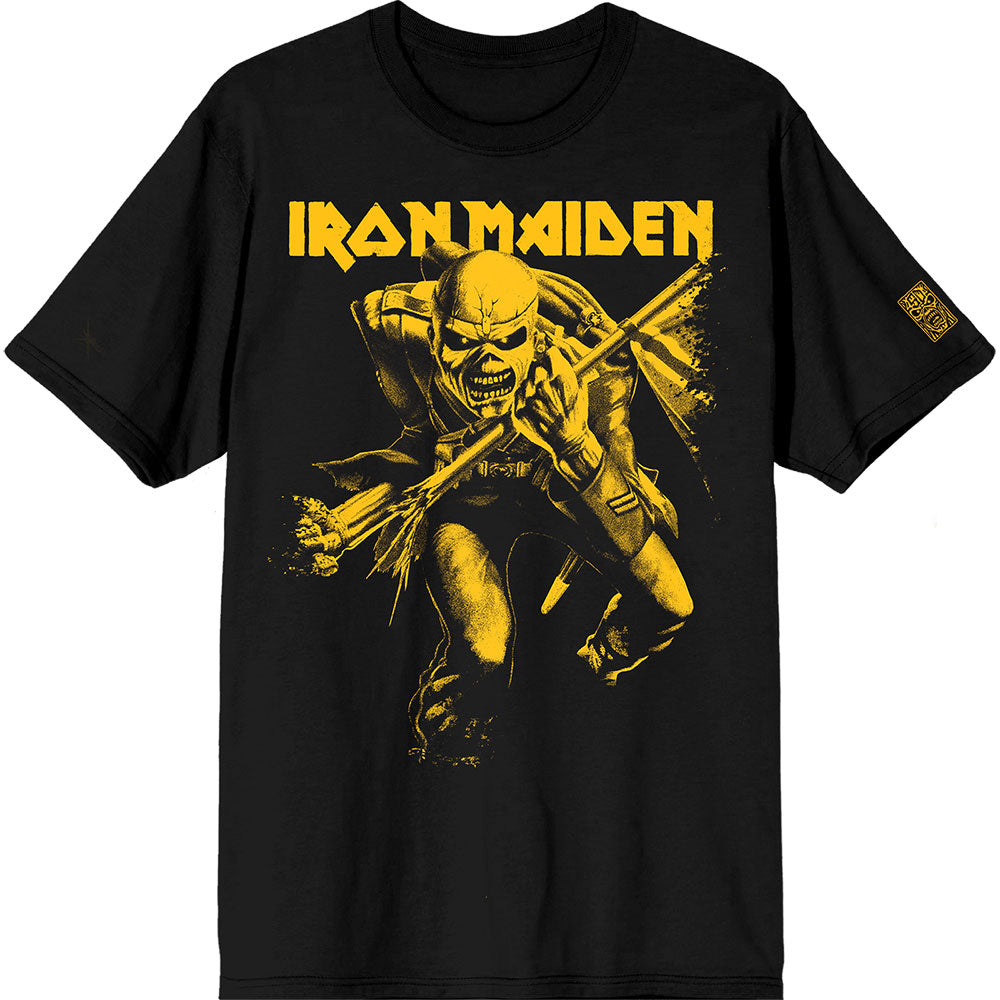 Iron Maiden 50 Trooper Crop Yellow Black